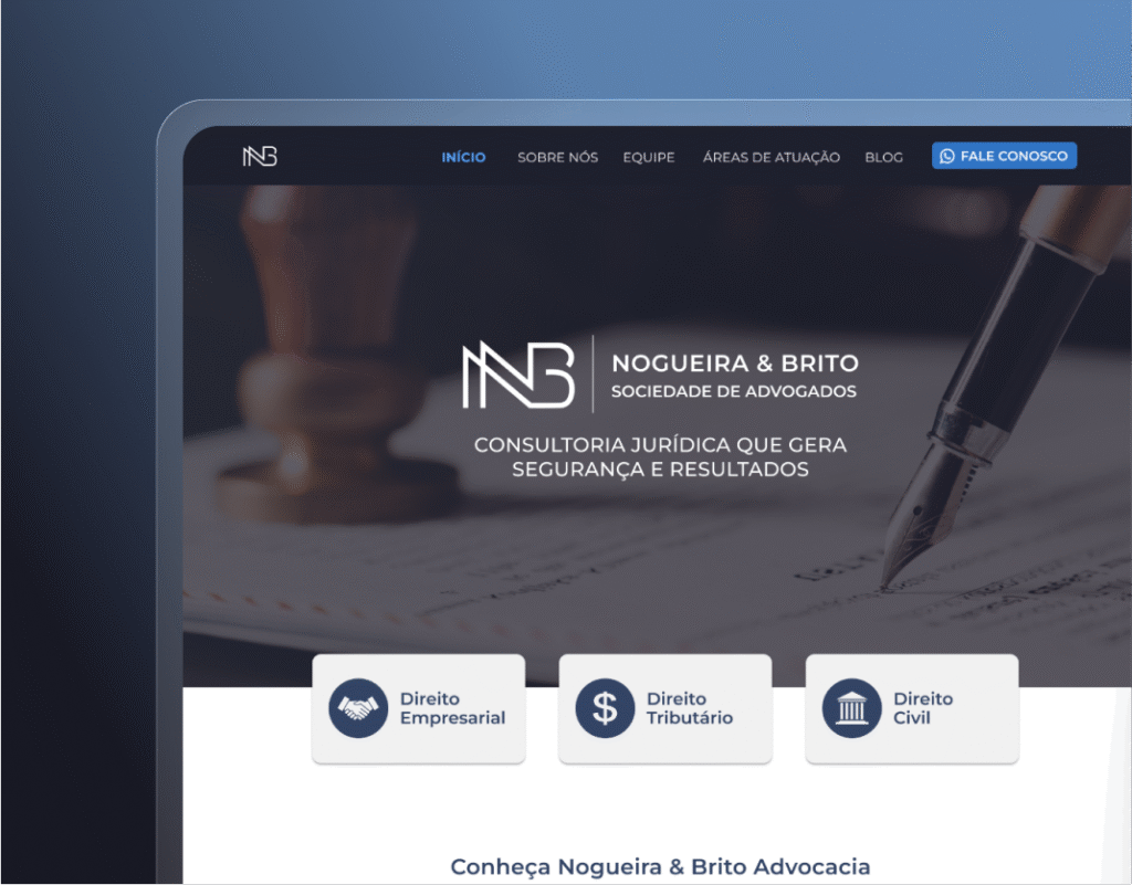 criação de sites profissionais para advogados