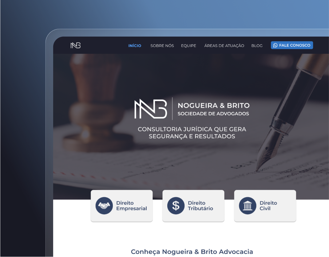 criação de sites profissionais para advogados